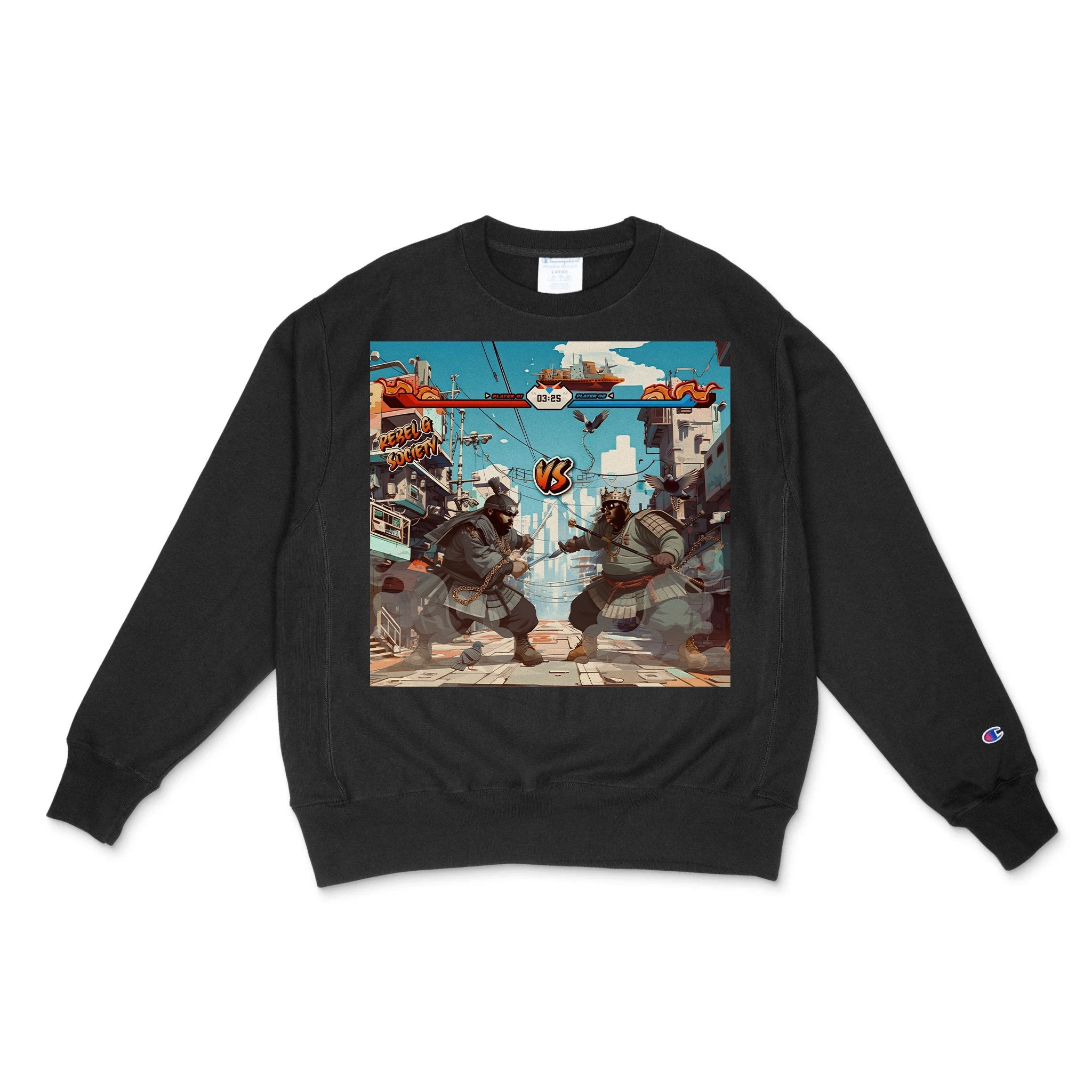 Biggie X Pun Samurai Omega Vol 2 Crew - neck Sweater - Rebel G Society