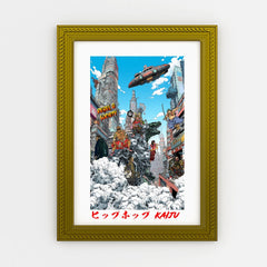 Rebel G Team Kaiju Edition Framed Art print - Rebel G Society