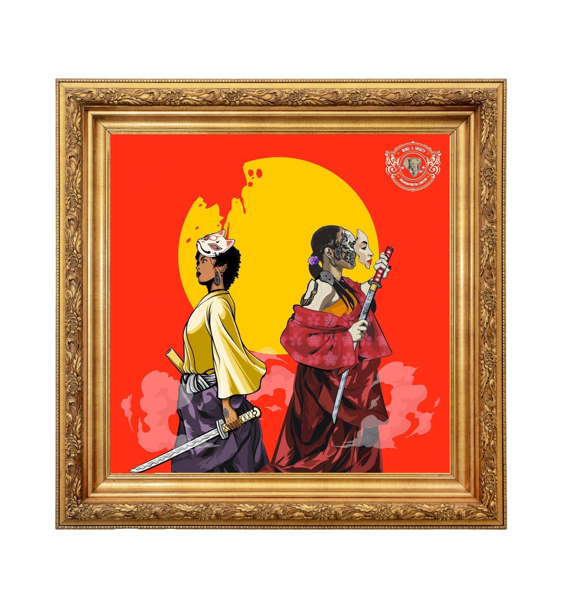 Rise of the Samurai Framed Art print - Rebel G Society