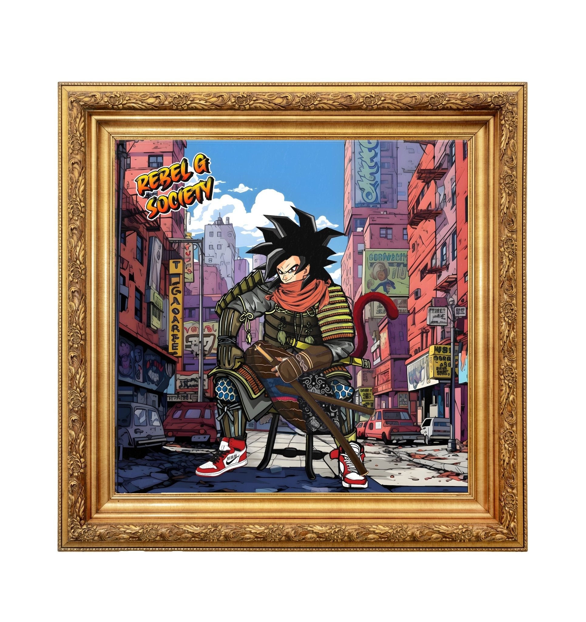 Son Goku The Samurai Art Print - Rebel G Society