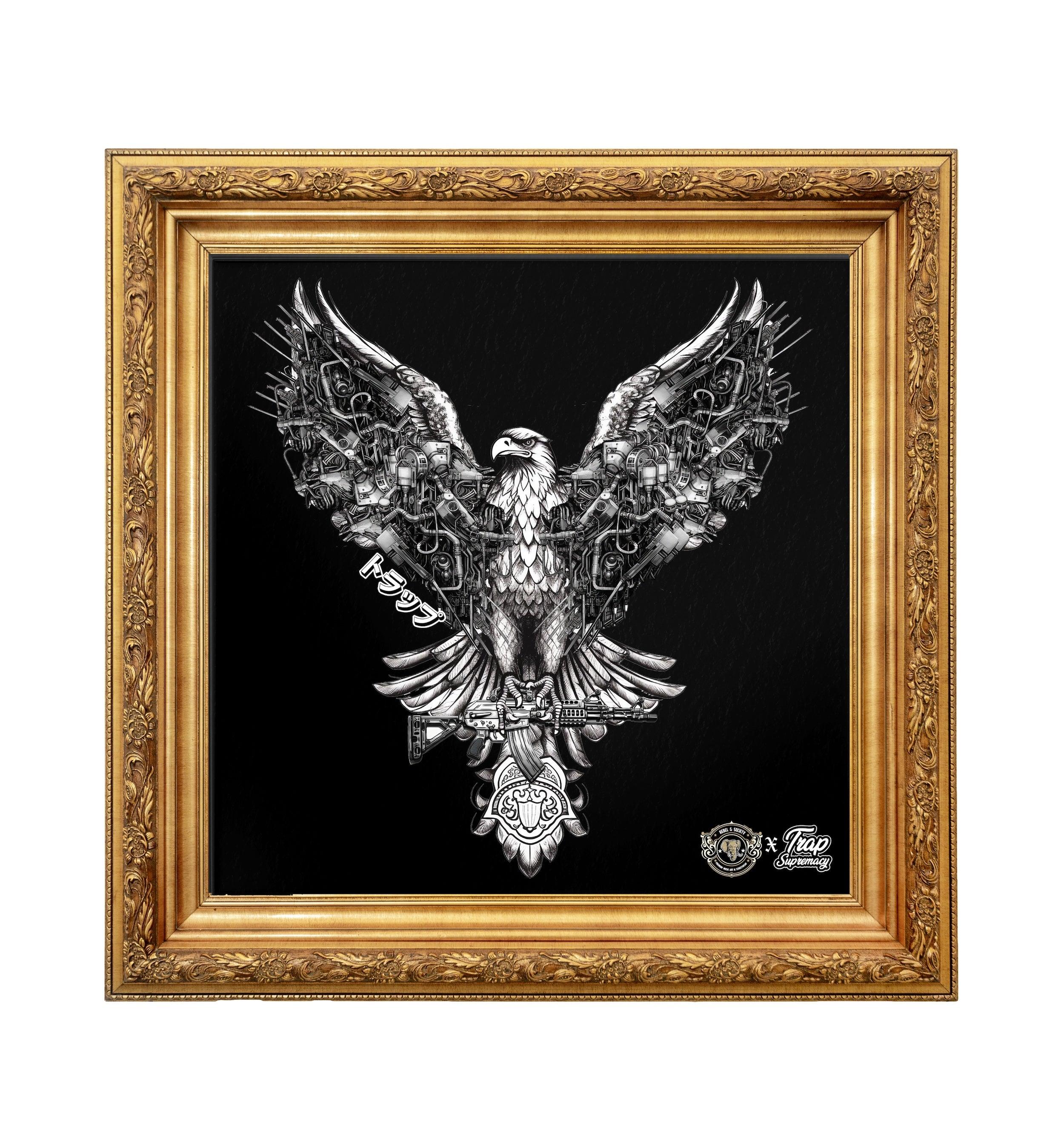 Trap Syndicate Omega War Hawk Framed Art print - Rebel G Society